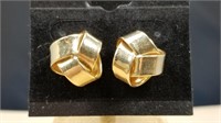 14kt Yellow Gold Love Knot Earrings