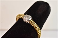 18kt Roberto Coin Primavera Yellow Gold Ring