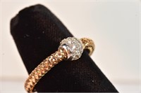 18kt Roberto Coin Rose Gold Stretch Ring