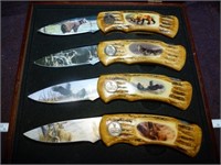 4pc Maxam Wild Life West Knife Collection