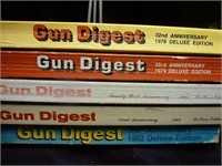 5pc Vintage Gun Digest Firearms Reference Books