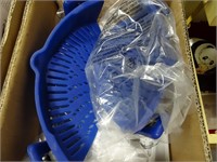 Silicone Clip on Strainer Set - Blue
