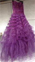 Vintage 60's purple prom/bridesmaid dress