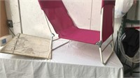 Lounge chair with mirror