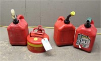 (4) Small Gas Cans