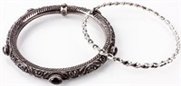 Jewelry Lot of Sterling Silver Bangle Bracelets