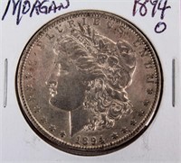 Coin  1894-O  Morgan Silver Dollar Extra Fine