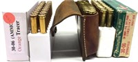 Ammo (30-06) 2 Boxes, 1 Leather Pouch