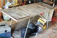 Vintage Metal Folding Table