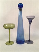 Three Art Glass Pieces