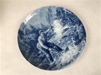 Six Blue and White Collector Plates