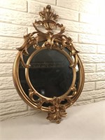 Round Heavy Ornate Mirror