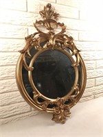 Round Heavy Ornate Mirror