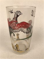 Vintage Pheasant Glass of Stir Sticks