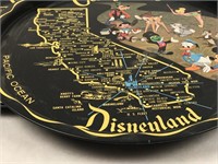 Two Tin California Disney Trays
