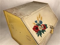 Vintage Bread Box, Canisters & Match Box