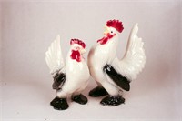 Two Pair of Vintage Hen & Roosters
