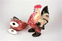Vintage Hen and Rooster Set