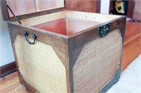 Square Wooden Lift Top Box