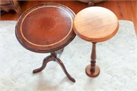 Two Wooden Candle Tables