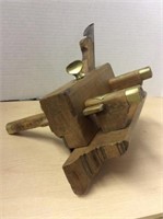 antique wood plane with guide