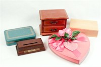 Group of Wooden & Paper Boxes