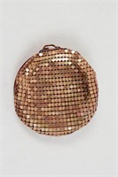 Vintage Compact with Gold Mesh Bottom