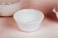 Milk Glass Mixing & Measuring Bowls