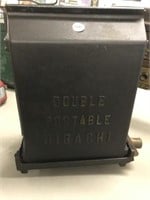 Antique Cast Iron Double Portable Hibachi