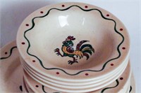 Metlox Poppy Trail Rooster Dishes