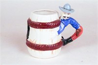 Three Vintage Western Cowboy Mugs