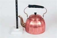 Copper Teapot & Stoneware Drip Coffee Pot