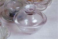 Smaller Pressed Glass Dishes & Bowls