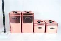 Mid Century Canette Copper Canister Set
