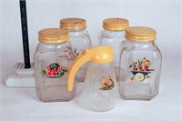 Vintage Glass Canister Jars