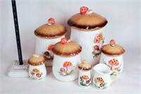 Ceramic Mushroom Canister Set