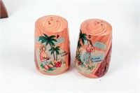 Wooden Vintage Salt & Pepper Shakers