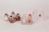 Group of Vintage Clear Glass Salt & Peppers