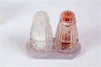 Group of Vintage Clear Glass Salt & Peppers