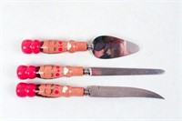 Wooden Salt & Pepper Chefs & Knives