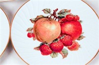 6 Vintage Plates with Fruit