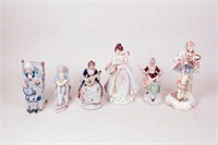 Six Vintage Figurines