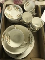 Tray Lot Of Victorian Luncheon Set