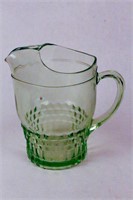 Two Pieces of Green Depression Glass