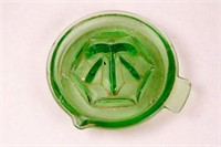 Two Pieces of Green Depression Glass