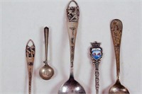 Sterling Collector Spoons and Some Unmarked