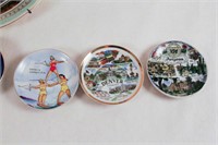 Large Group of Hand Painted Souvenir Plates