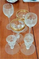 Group of Assorted Stemware and Dishes