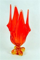 Large Piece of Orange Art Glass