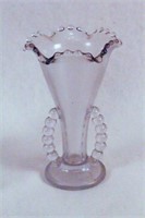 Decanter with Grapes, and Candlewick Vase